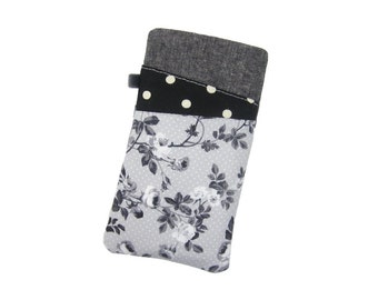 Black Rose Phone Sleeve, S8 Plus Case, Nexus 6P Case, Galaxy S7 Edge, LG G6, Moto G5, Pixel XL Case, Oneplus 3T, Samsung S8, Women's Gift