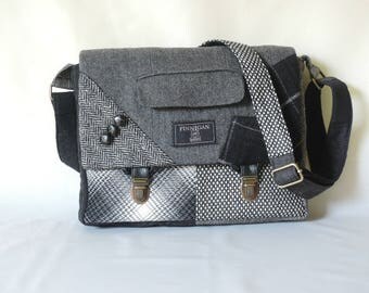iPad bag Messenger Bag mens iPad Messsenger bag iPad Sleeve iPad Case Womens messenger Bag Eco Friendly Recycled Suit Coat