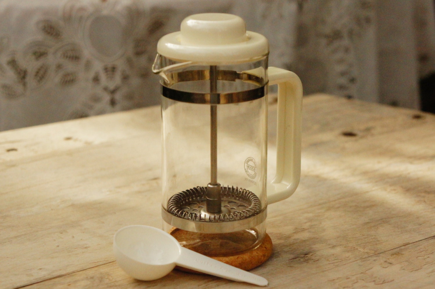 Vintage 80s Bodum Denmark Small Coffee Press Bistro Plunger