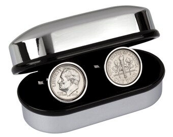 2007 Wedding Anniversary gift Idea - 10 year 2007 Coin cufflinks - Genuine coin from the year you were married - 100% satisfaction