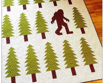 Elizabeth Hartman Legendary Quilt Pattern Bigfoot Sasquatch Cryptid