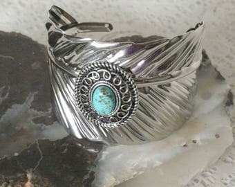 Turquoise Feather Bracelet, southwestern jewelry southwest jewelry turquoise jewelry native american jewelry style country western cowgirl