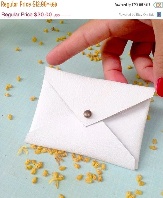 Envelope Wallet, White Gift Card Case, Gift card holder, Gift Card ...