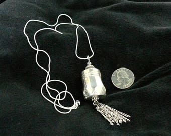Sterling Silver Salt Shaker Necklace, Handmade, from Bluebird Creations, Item #2102
