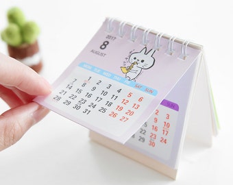 2017 Desk Calendar Check List Stand Calendar