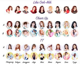 Twice 1.25 inch pinback button from Cheer Up, Knock Knock and more