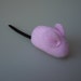 Catnip Mouse Cat Toy in Light Pink Fleece