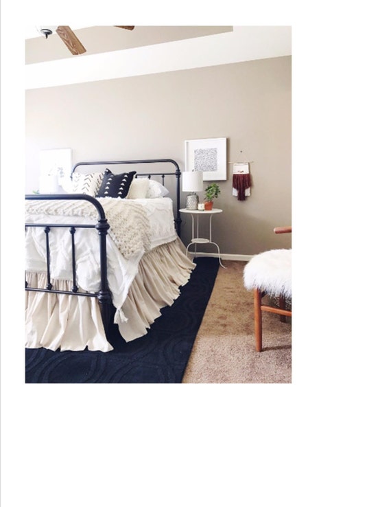 Twin Size Gathered Dust Ruffle Bed Skirt 3x by ShadesUpandCo