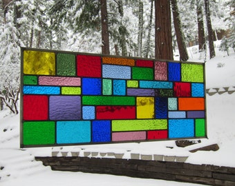 Multi Color Stained Glass Window