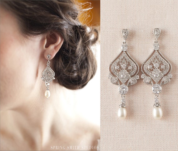 Bridal Jewelry SET Crystal Wedding Earrings Swarovski Crystal