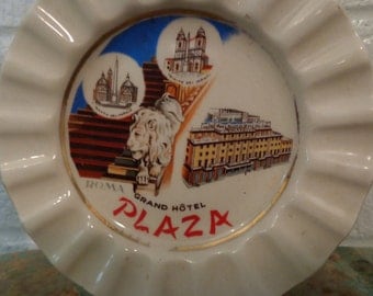 Vintage Ash tray from Grand Hotel in Roma