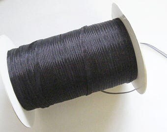 20 Mtrs Organza Ribbon - Black - 3mm Width