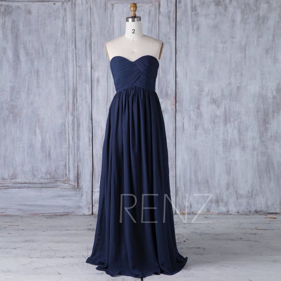 steel blue evening gown