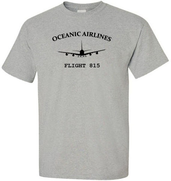 Oceanic Airlines Flight 815 T-Shirt for Lost Fans