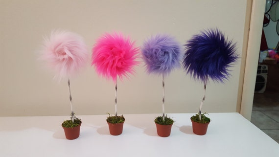 fur pom red pom by MEDIUM on tall inches Etsy FUREEK Pom Tree 10