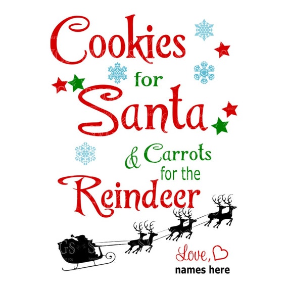 Download SVG Cookies for Santa Carrots for the Reindeer Cookies for