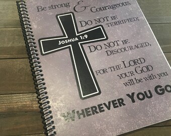 Mens Prayer Journal - Bible Journaling - Journal - Christian gift - Scripture Journal - Bible Study - Teen Prayer Journal - *Grey Pictured*