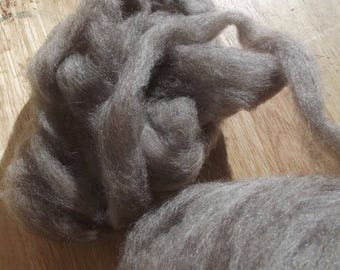 Brown BFL Roving Blue Faced Leicester 4 oz