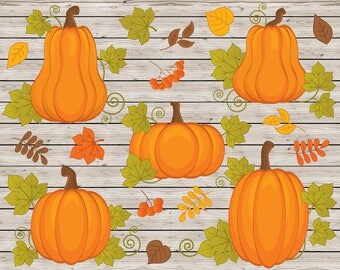 Pumpkin Clipart - Vector Pumpkins Clipart, Pumpkin Clipart, Rustic Clipart, Harvest Clipart, Pumpkin Clip Art, Pumpkin Clip Art