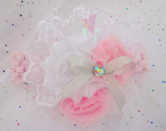 pink baby headband beautiful flower headband delicate baby headband delicate white and pink shabby flowers with pink baby headband beautiful flower headband delicate baby headband delicate white and pink shabby flowers with