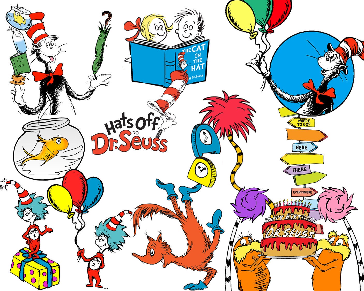 Best collection of 74 Dr. SEUSS clipart 74 high quality Dr.