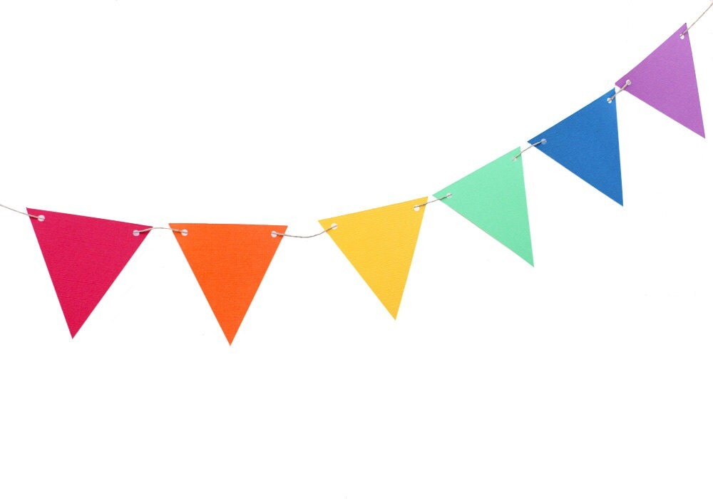 Rainbow Flag Banner Rainbow Party Banner Rainbow Birthday