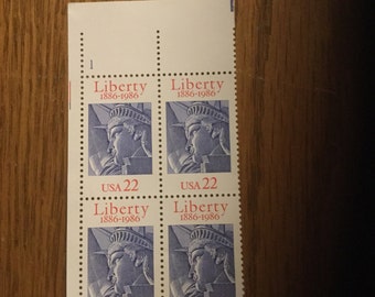 Liberty 1886-1986 Postage Stamps