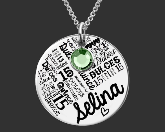 Quinceanera Gift | Quinceanera Necklace | Quinceanera Jewelry | Sweet Fifteen Gifts | Personalized Gifts | Korena Loves