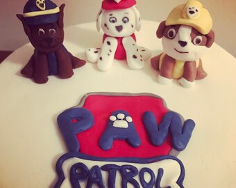 Paw patrol fondant | Etsy