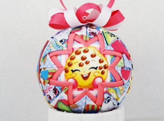 Shopkins Cookie Quilted Ornament Folded Fabric