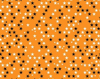 Halloween Magic Orange Star Bella Blvd for Riley Blake Designs