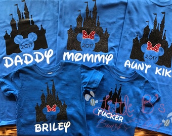 Disney Shirts | Disney World Family Shirts | Matching Disney Family Shirts | Castle Shirts | Disney World | Disneyland | Mickey Mouse | M