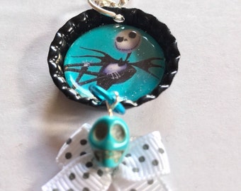 Jack bottle cap neclace