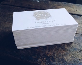 Custom Printed Business Cards, set of 100 cards