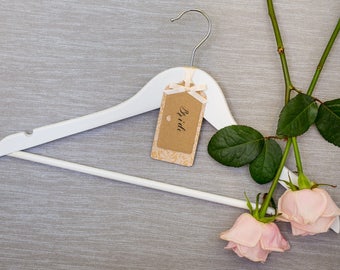 Floral Lace Wedding Dress Hanger, Bespoke Wedding Hanger, Personalised Wedding Hanger, Bridal Hanger, Personalised Bridal Hanger