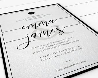 Calligraphy Wedding Invitation Template, Printable Wedding Invitation, Printable Template, Calligraphy Invitation, Custom Wedding Printable