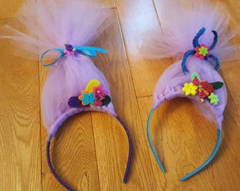 Troll hair headband. Trolls. Party favors. Troll party. Trolls