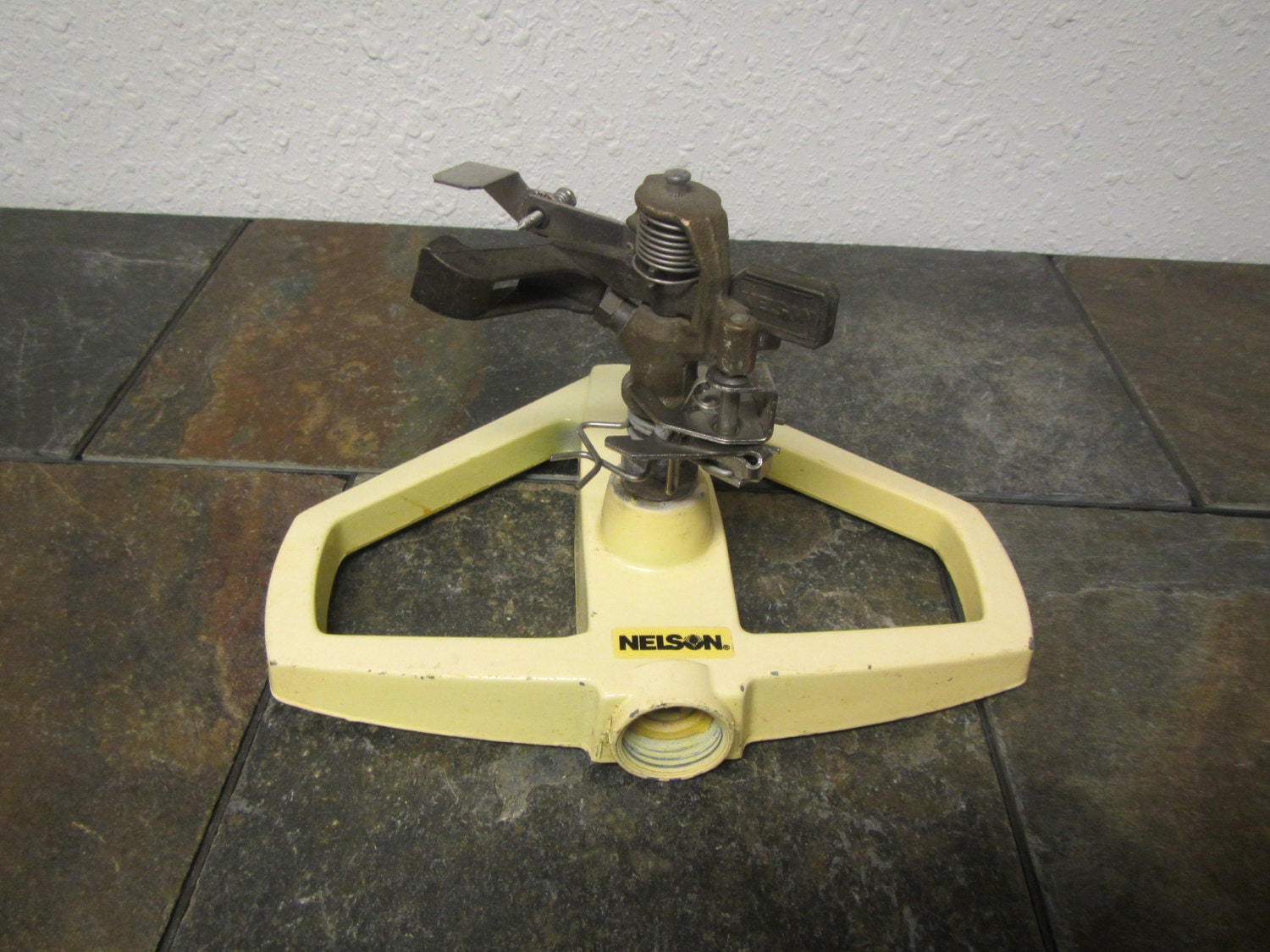 vintage Nelson Lawn Sprinkler metal oscillating sprinkler