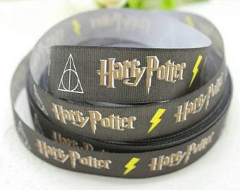 Harry Potter Wizard, magic, Slytherin Grosgrain ribbon