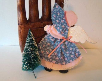 Vintage Angel ornament, Angel ornament, nursery decor, Christmas ornament Angel, little girl angel ornament