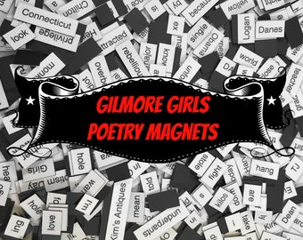 Gilmore Girls Poetry Magnet Set, Poetry Word Magnets, Free Gift Wrap