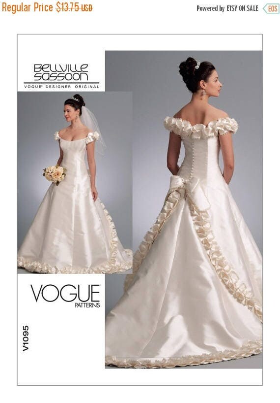 vogue wedding gown patterns