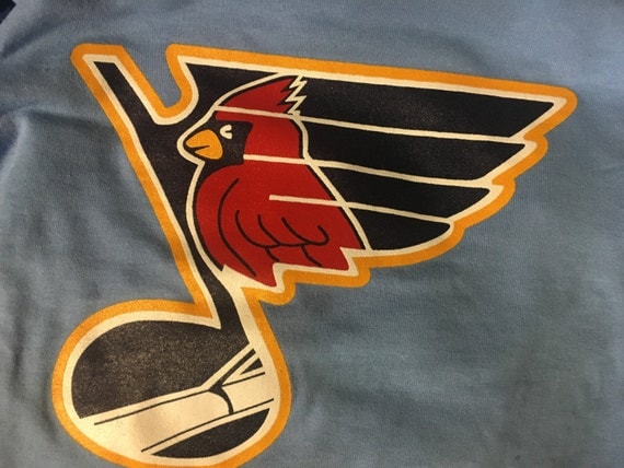 blues cardinals mashup shirt