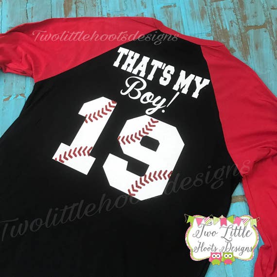 Download That's My Boy BASEBALL Raglan Baseball Shirt Baseball