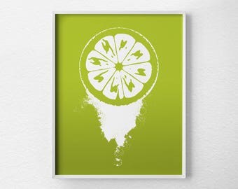 Lime Green Wall Art lime green decor | etsy Lime Green Wall Art lime green decor | etsy
