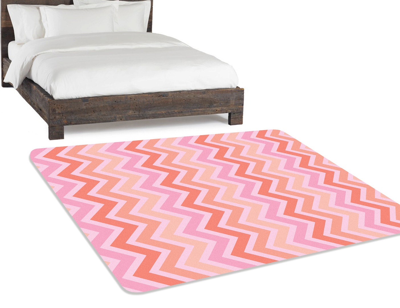 Chevron Rug Nursery Rug Coral Rug Coral Nursery Decor