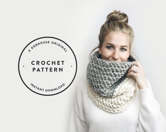Crochet Scarf PATTERN for Mile Long Scarf Cowl High End Look