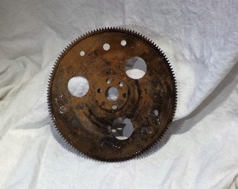 Large Metal Gear, Cog, or Sprocket, Rusty Factory Industrial Salvage