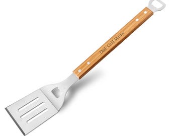 Personalized Grilling Spatula & Bottle Opener - Grilling Tools - Bottle Opener - Gifts for Dad - Gifts for Men - Father's Day Gift - GC1569