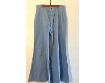 light blue corduroy trousers